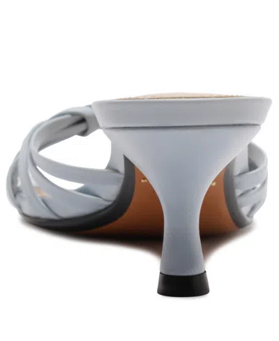 Schutz Tara Interlaced Slide Sandal In Blue