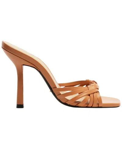 Schutz Women Tara Stiletto Heel Sandals In Brown