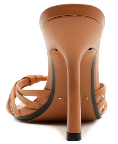 Schutz Women Tara Stiletto Heel Sandals In Brown