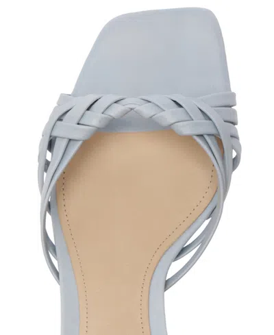 Schutz Tara Interlaced Slide Sandal In Blue