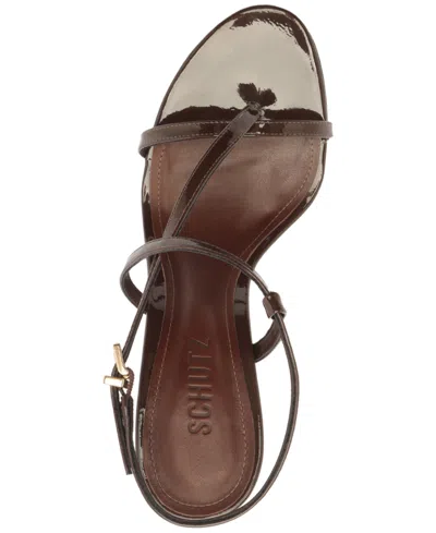 Schutz Azure Slingback Sandal In Brown