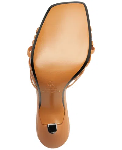 Schutz Women Tara Stiletto Heel Sandals In Brown