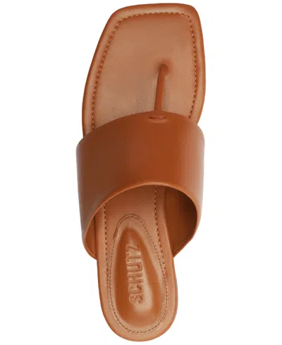 Schutz Martha Slide Sandal In Brown