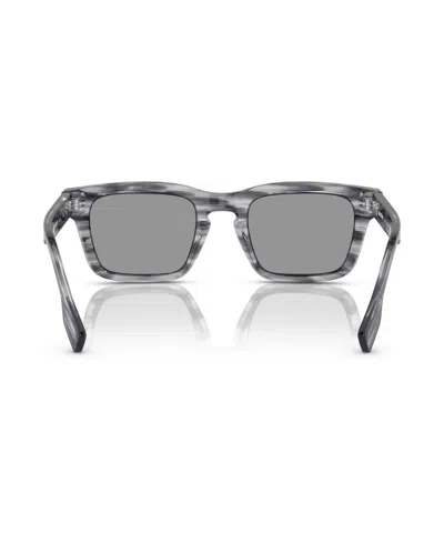 Burberry Womens Grey Be4403 Rectangular-frame Acetate Sunglasses In Gray