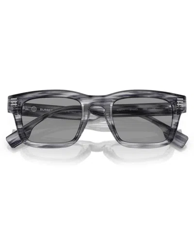 Burberry Womens Grey Be4403 Rectangular-frame Acetate Sunglasses In Gray