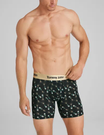 Tommy John Men's Second Skin Mid-length Boxer Brief 6"
