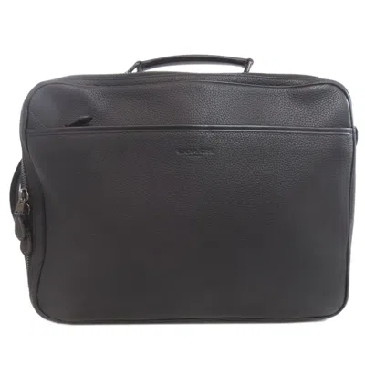 Pre-owned Coach Black Leather Backpack ()