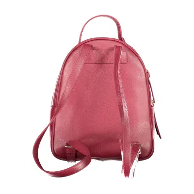 Coccinelle Purple Leather Women Women's Backpack In Multi