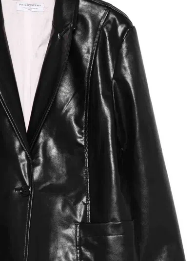 Philosophy Di Lorenzo Serafini Single-breasted Jacket In Black