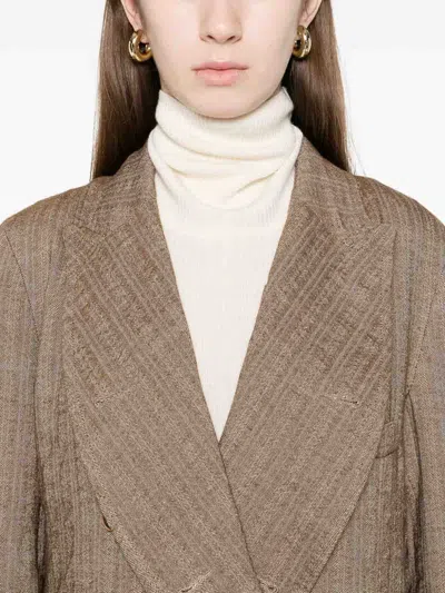 Uma Wang Coats In Brown