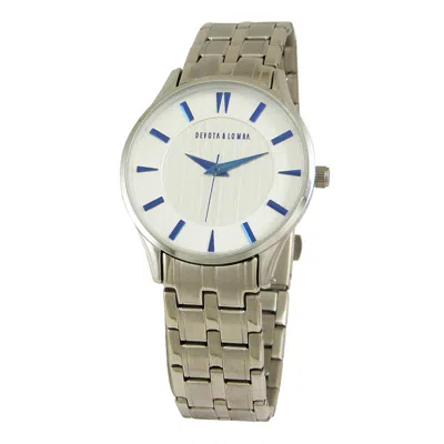 Devota & Lomba Silver Stainless Steel Dress Women's Watch In Metallic