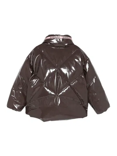 Khrisjoy Jacket With Logo In Brown