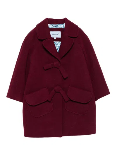 Mimisol Coat With Application In Burgundy