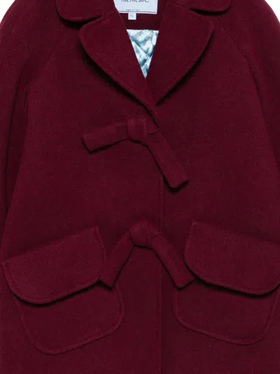 Mimisol Coat With Application In Burgundy