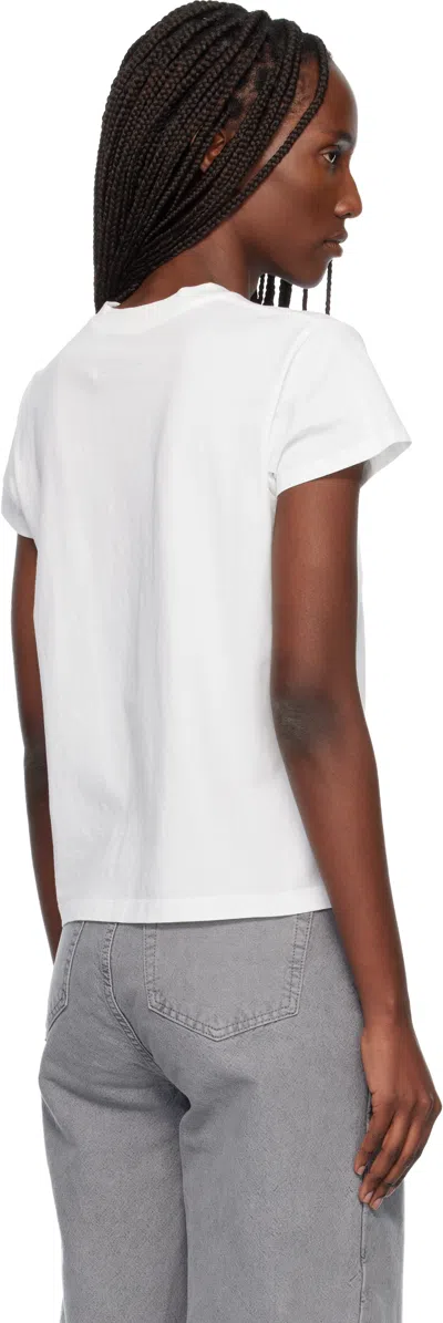 Mm6 Maison Margiela Mm6 By Maison Margiela Numeric Cotton Jersey T-shirt In White