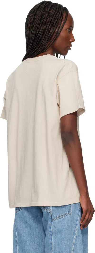 Maison Margiela Number Print Graphic Relaxed Fit T Shirt In Neutral