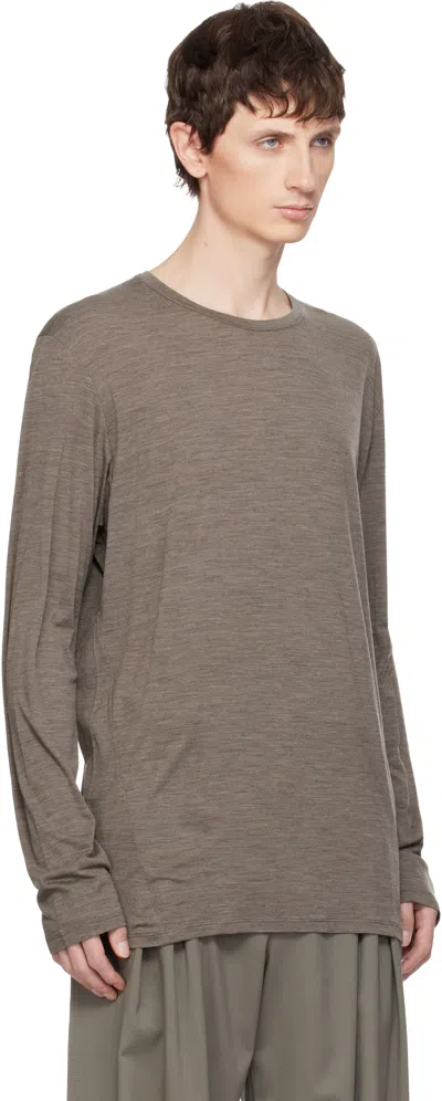 Veilance Frame Long-sleeved T-shirt In Brown