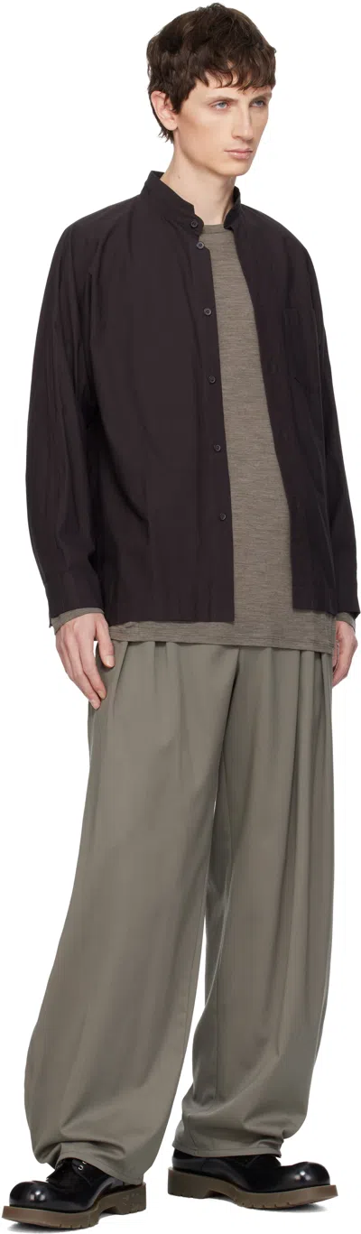 Veilance Frame Long-sleeved T-shirt In Brown