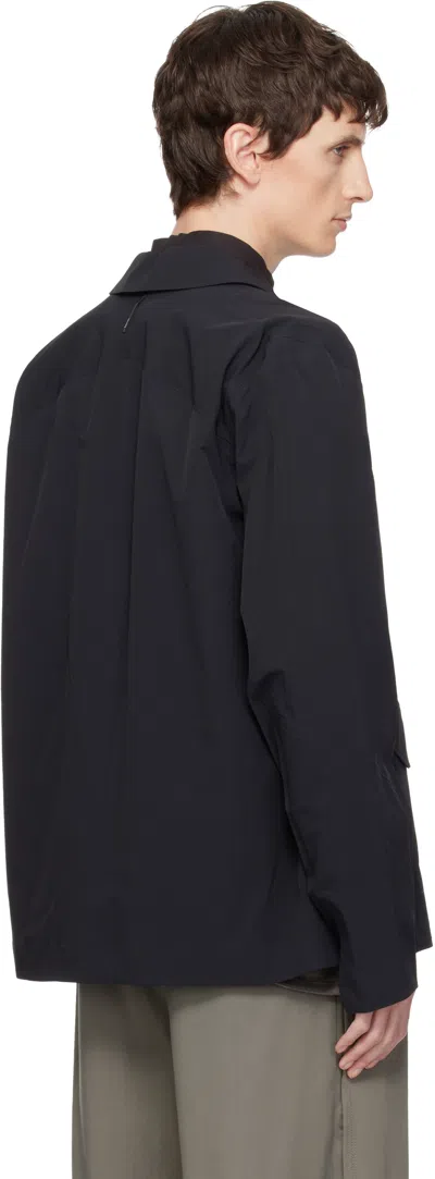 Veilance Black Field Softshell Jacket In Black