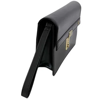 Pre-owned Dunhill Black Leather Clutch Bag ()