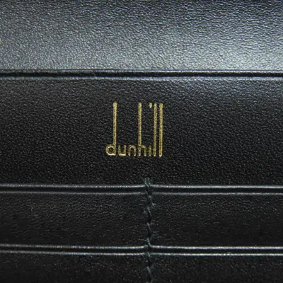 Pre-owned Dunhill Black Leather Long Wallet (bi-fold) ()