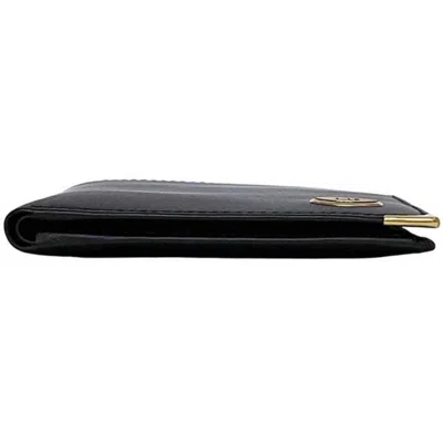 Pre-owned Dunhill Black Leather Wallet (bi-fold) ()