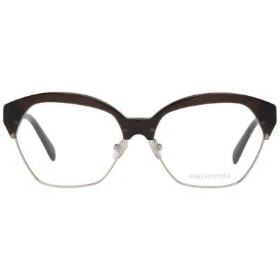 Pucci Emilio  Brown Metal Glasses Women's (frames) In Brown