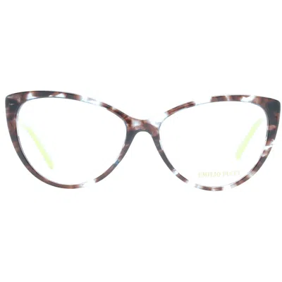 Pucci Emilio  Brown Plastic Glasses Women's (frames) In Multi