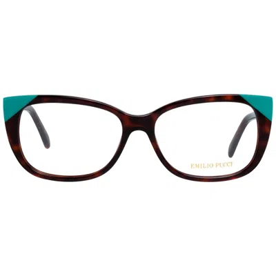 Pucci Emilio  Brown Plastic Glasses Women's (frames) In Multi