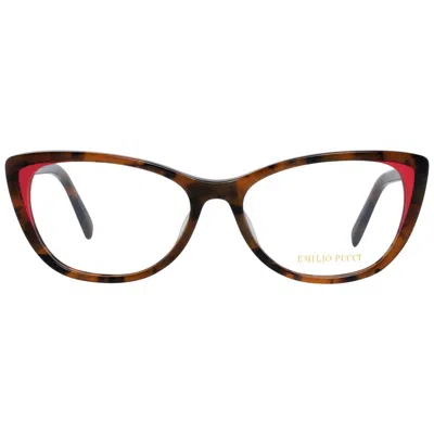 Pucci Emilio  Brown Plastic Glasses Women's (frames) In Brown