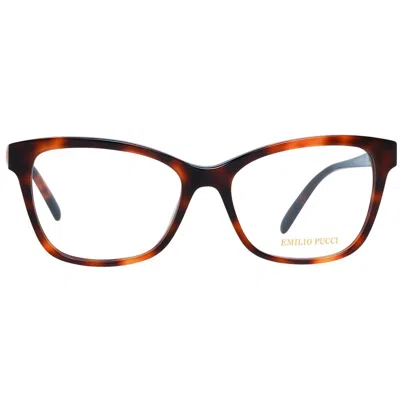 Pucci Emilio  Brown Plastic Glasses Women's (frames) In Brown