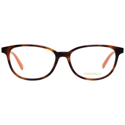 Pucci Emilio  Brown Plastic Glasses Women's (frames) In Brown