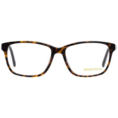 Pucci Emilio  Brown Plastic Glasses Women's (frames) In Multi