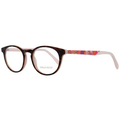 Pucci Emilio  Multicolor Plastic Glasses Women's (frames) In Brown