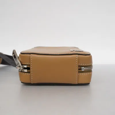 Pre-owned Fendi Brown Leather Pvc Shoulder Bag ()