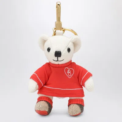 Burberry Thomas Teddy Bear Charm Heart Detail In Multi
