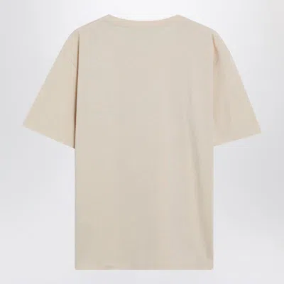 Valentino Garavani Cotton T-shirt With Made In Print Clothing In Brown