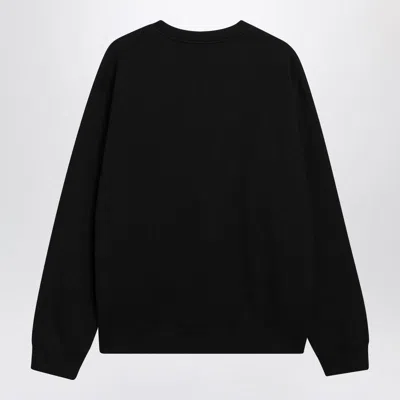 Valentino Crew Neck Sweatshirt Made In Italy In Black