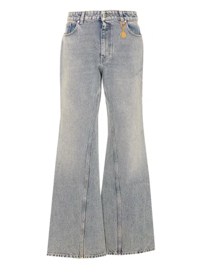 Stella Mccartney Stella Mc Cartney Flared Leg Denim Jeans In Blue