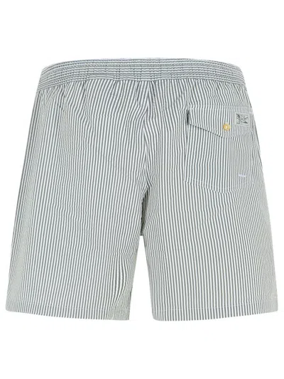 Polo Ralph Lauren Green Cotton Blend Swimsuit In Multi