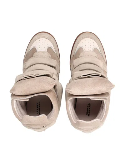 Isabel Marant High Top Wedge Sneaker Suede Perforated