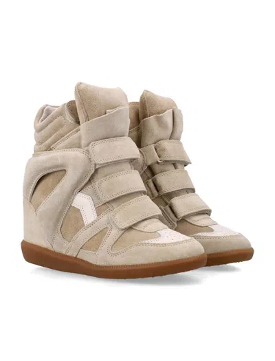 Isabel Marant High Top Wedge Sneaker Suede Perforated