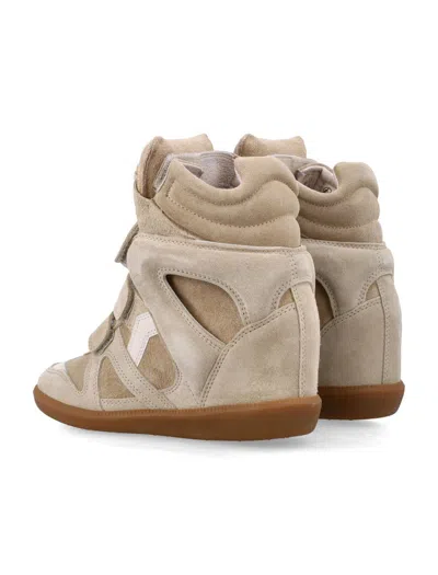 Isabel Marant High Top Wedge Sneaker Suede Perforated