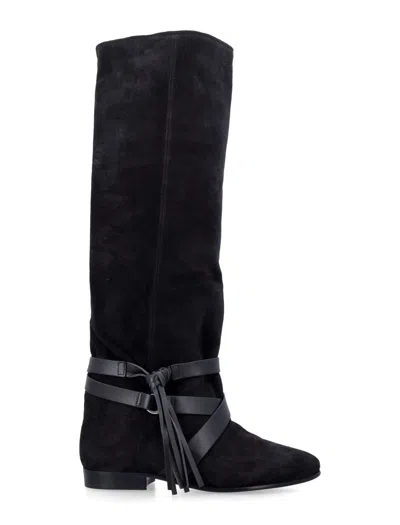 Isabel Marant Silmon Knee-high Boots In Black