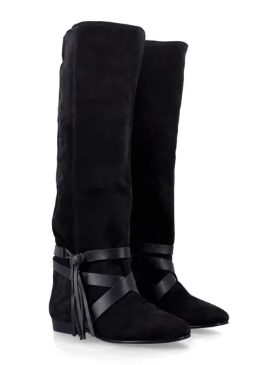 Isabel Marant Silmon Knee-high Boots In Black