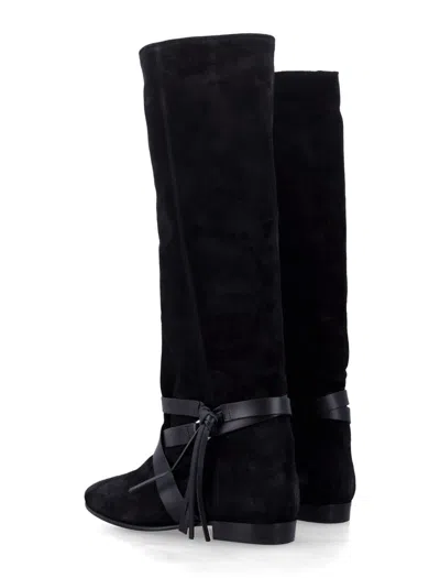 Isabel Marant Silmon Knee-high Boots In Black