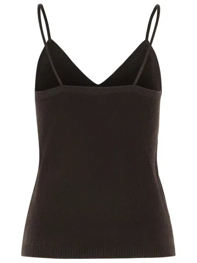 Lisa Yang Braided-straps Cashmere Tank Top In Brown
