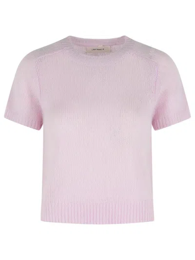Lisa Yang 'siona' Soft Dahlia Cashmere And Silk T-shirt In Purple