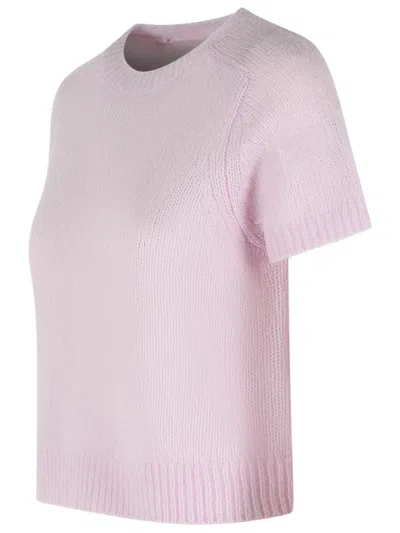 Lisa Yang 'siona' Soft Dahlia Cashmere And Silk T-shirt In Purple