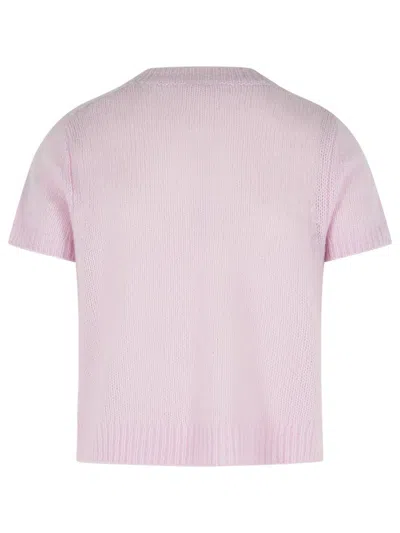 Lisa Yang 'siona' Soft Dahlia Cashmere And Silk T-shirt In Purple